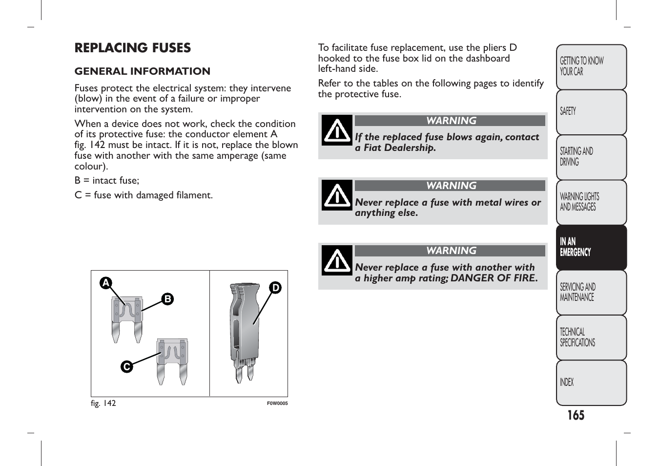 FIAT Panda User Manual | Page 169 / 284