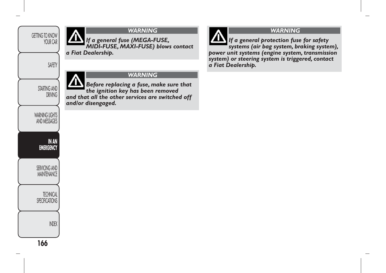 FIAT Panda User Manual | Page 170 / 284