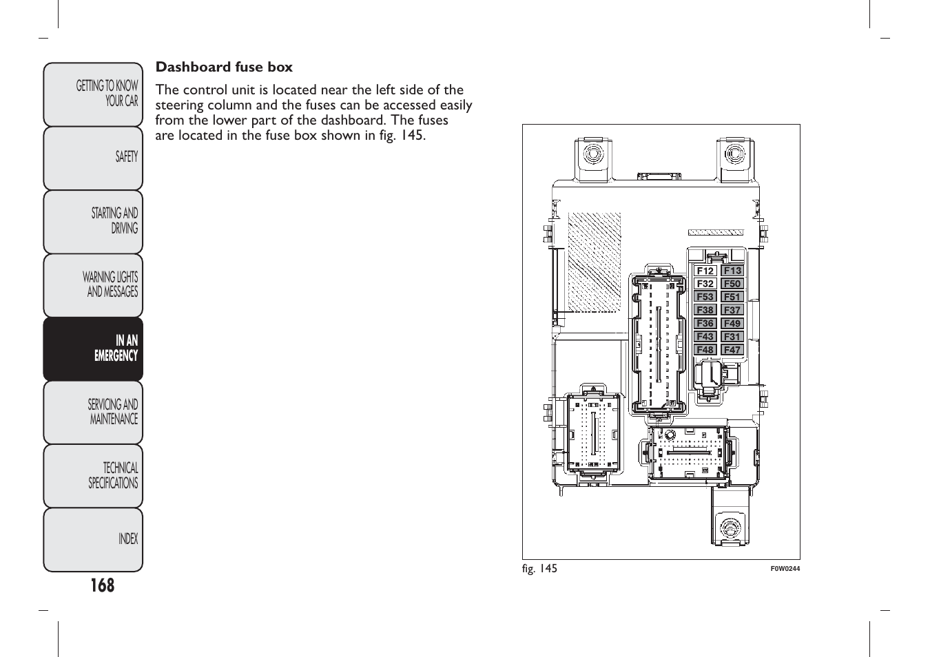 FIAT Panda User Manual | Page 172 / 284