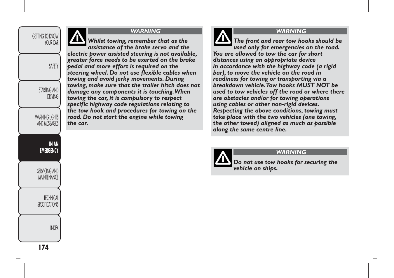 FIAT Panda User Manual | Page 178 / 284