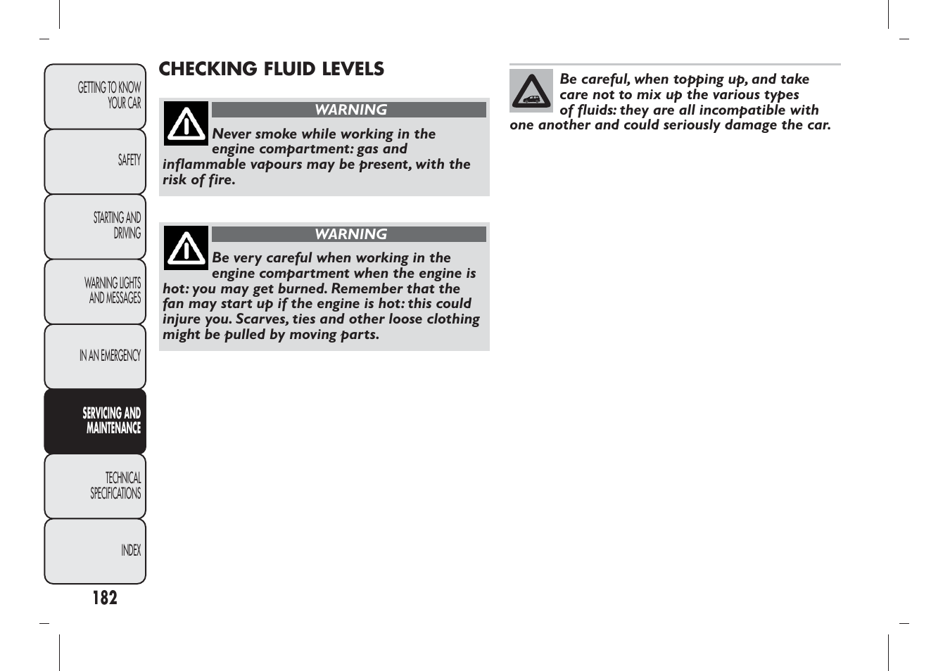 FIAT Panda User Manual | Page 186 / 284