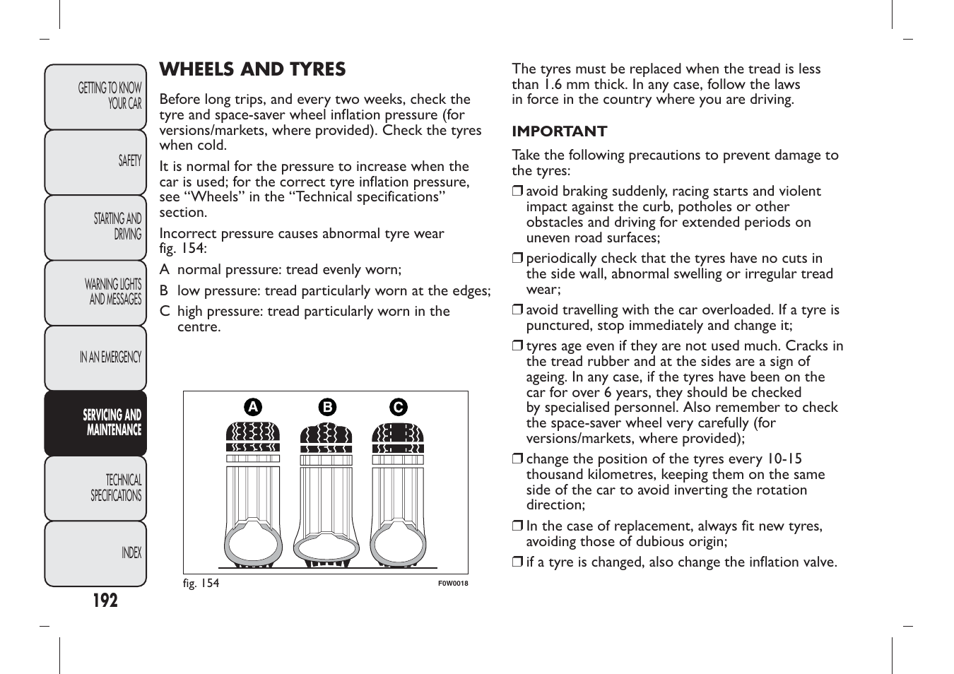 FIAT Panda User Manual | Page 196 / 284