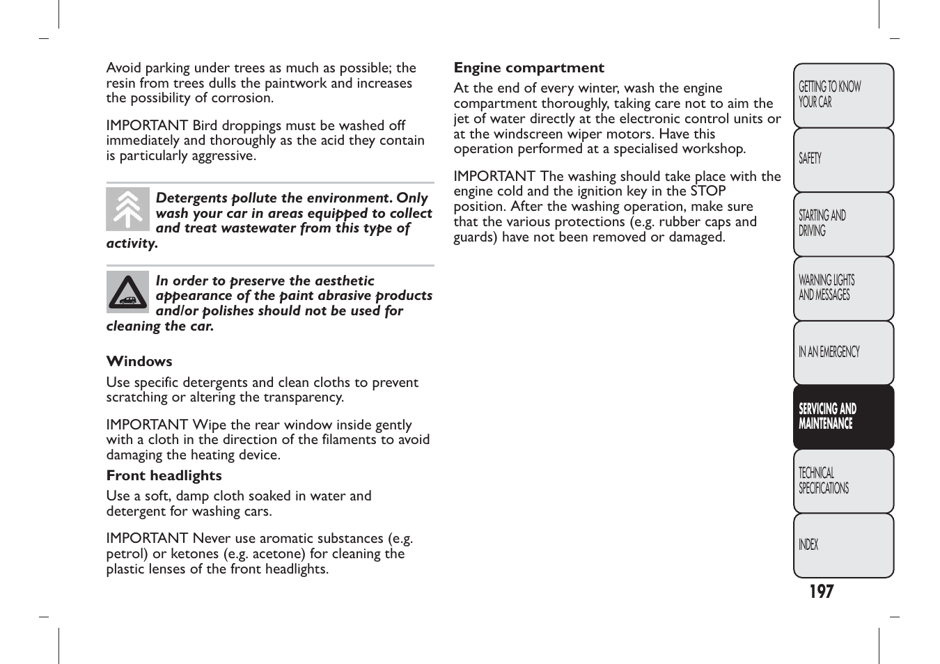 FIAT Panda User Manual | Page 201 / 284