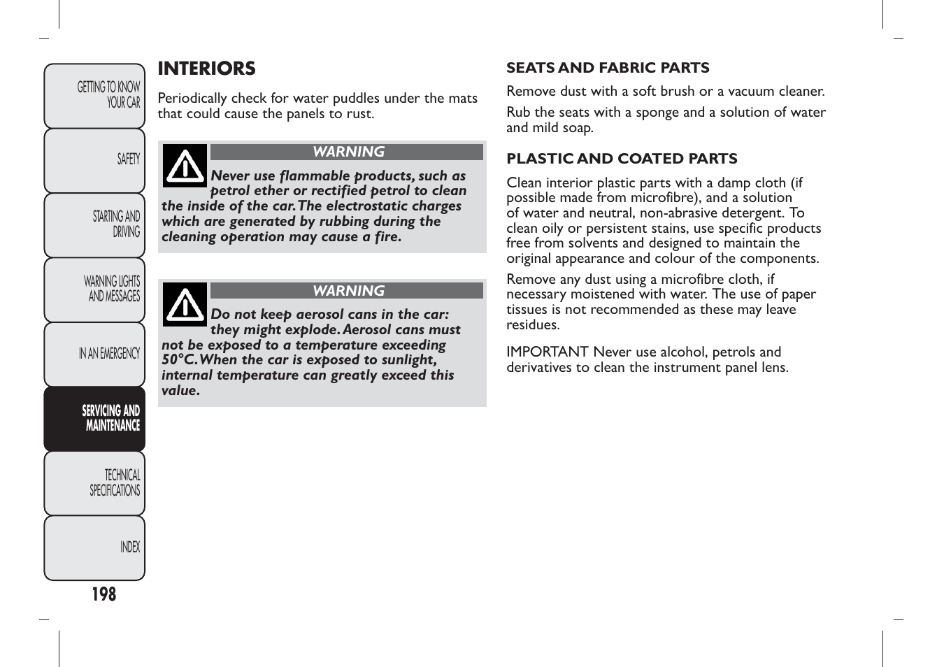 FIAT Panda User Manual | Page 202 / 284