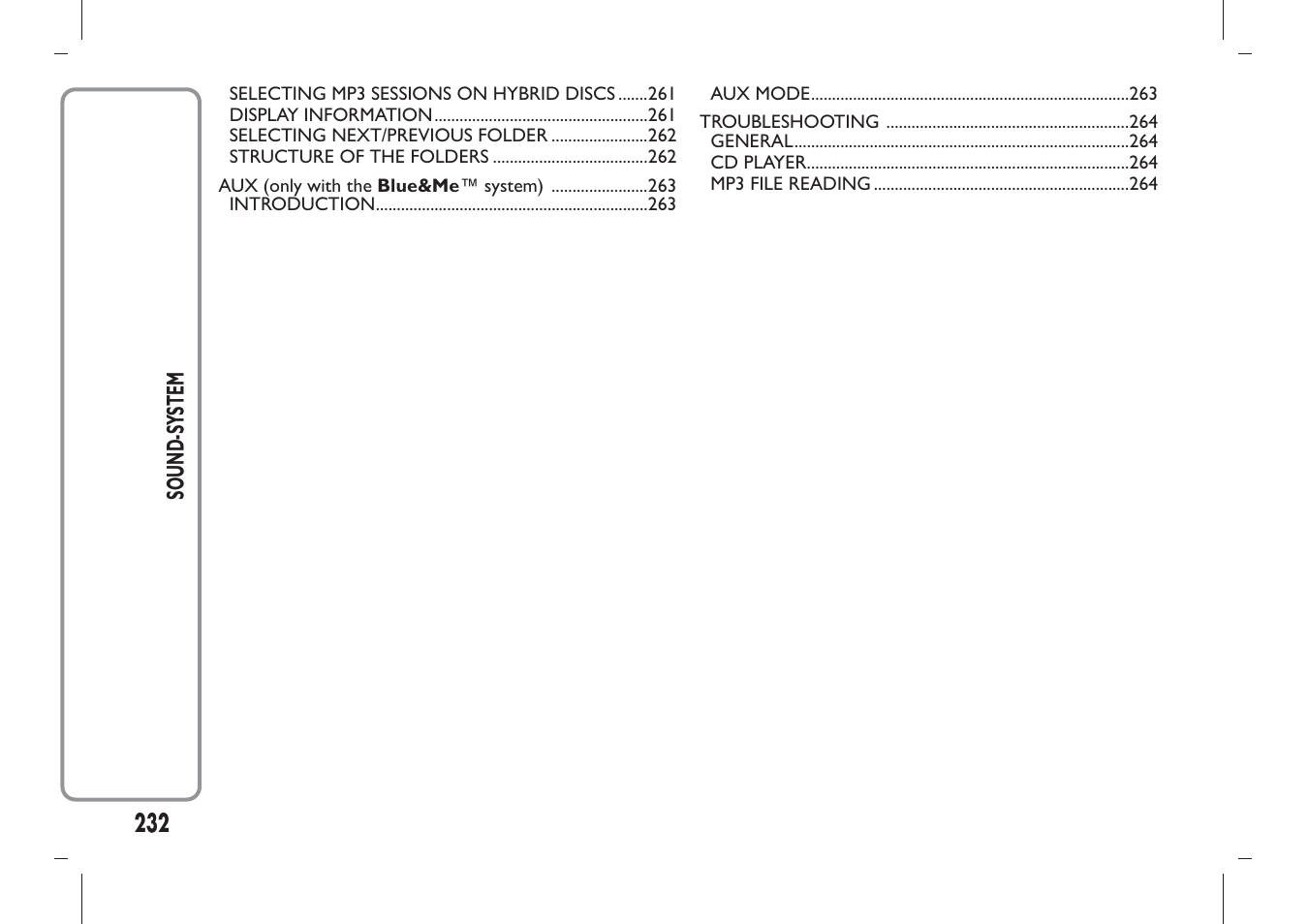 FIAT Panda User Manual | Page 236 / 284