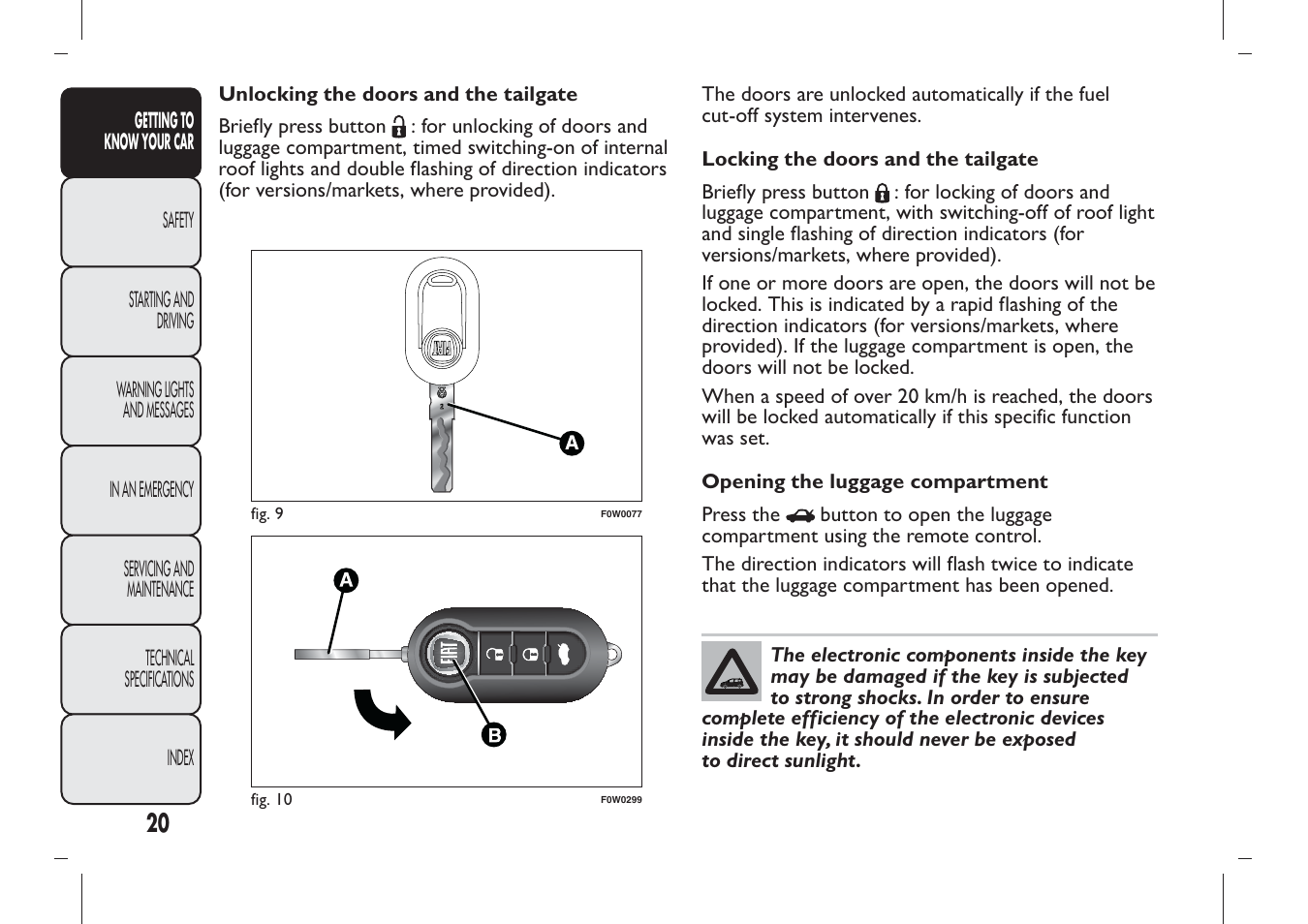 FIAT Panda User Manual | Page 24 / 284