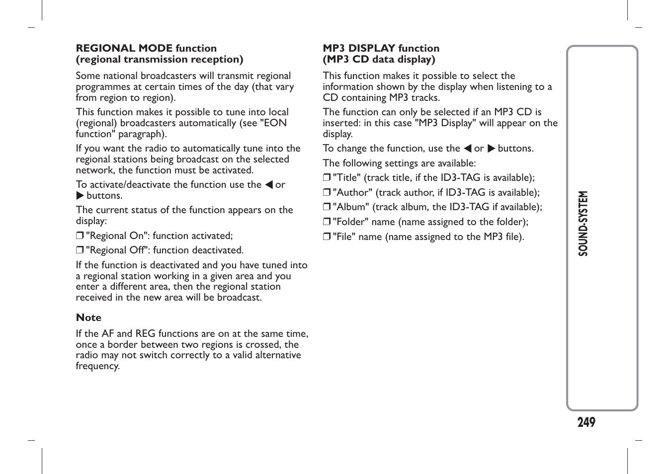 FIAT Panda User Manual | Page 253 / 284