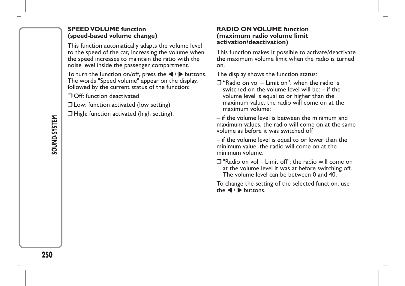 FIAT Panda User Manual | Page 254 / 284