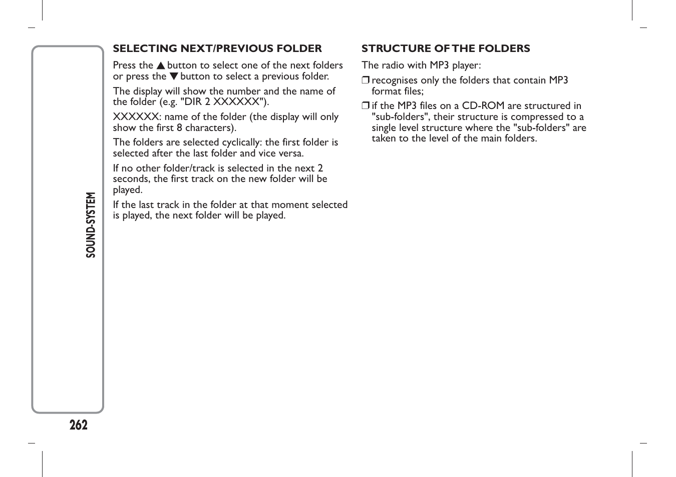 FIAT Panda User Manual | Page 266 / 284