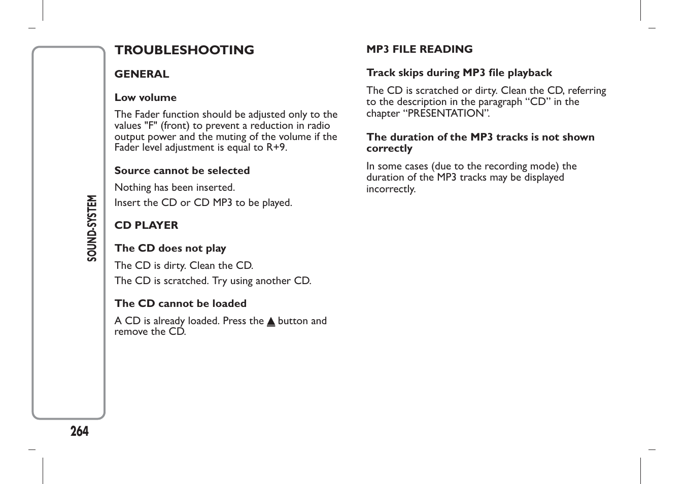 FIAT Panda User Manual | Page 268 / 284