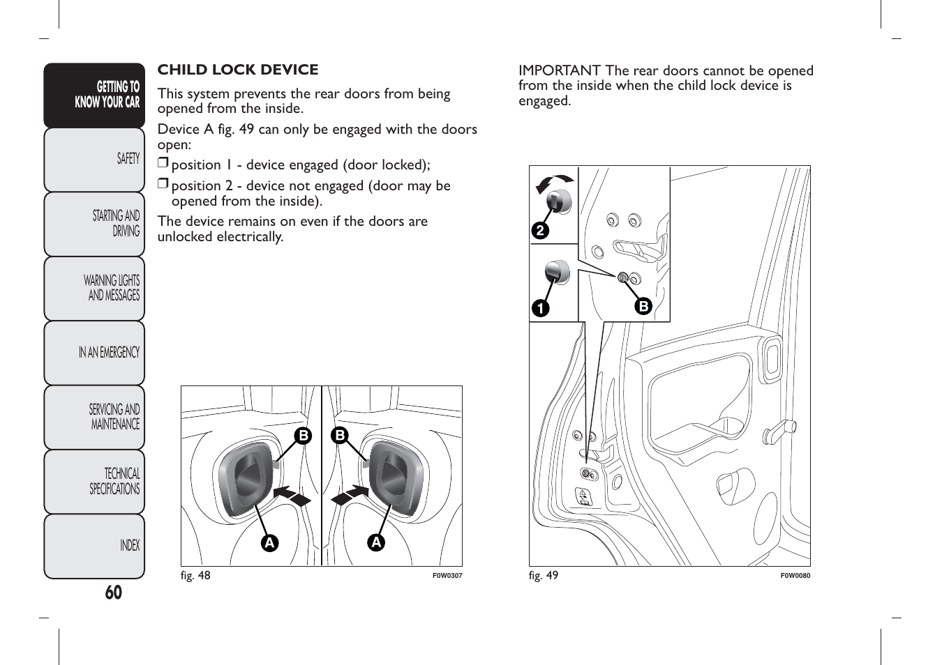 FIAT Panda User Manual | Page 64 / 284