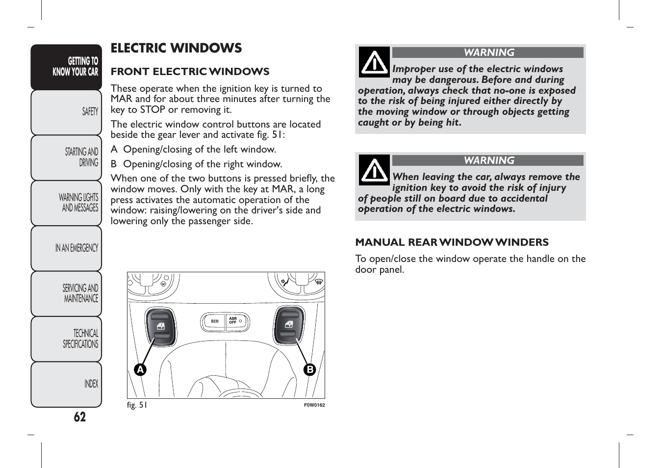 FIAT Panda User Manual | Page 66 / 284