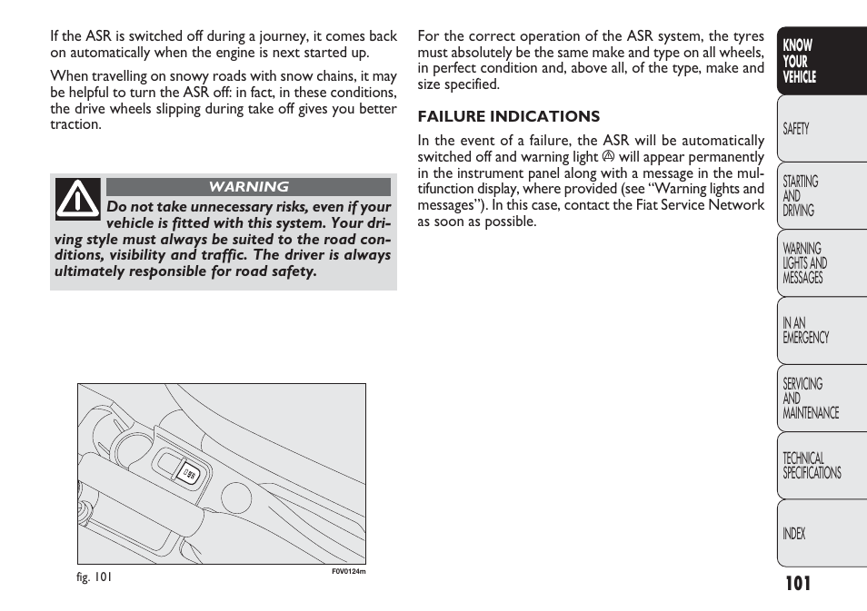 FIAT Nuovo Doblo' Panorama User Manual | Page 105 / 283