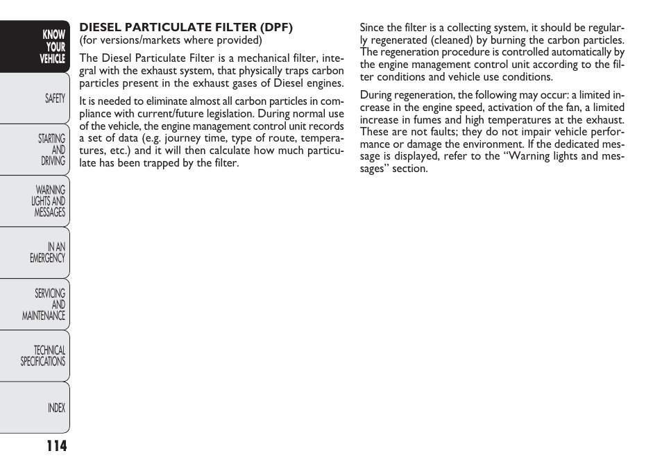 FIAT Nuovo Doblo' Panorama User Manual | Page 118 / 283