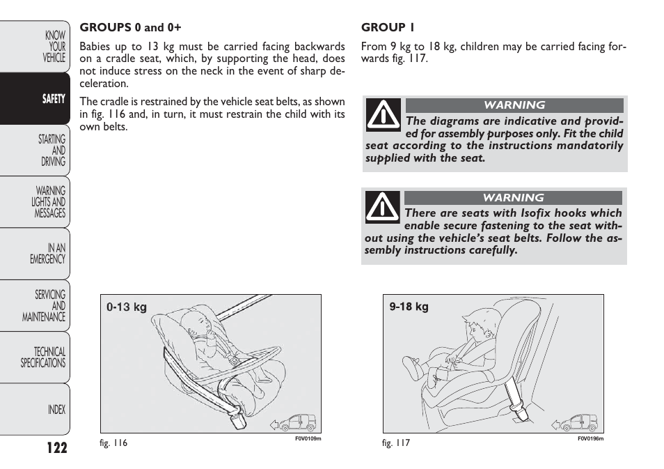 FIAT Nuovo Doblo' Panorama User Manual | Page 126 / 283