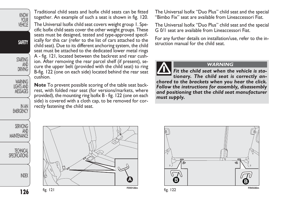 FIAT Nuovo Doblo' Panorama User Manual | Page 130 / 283