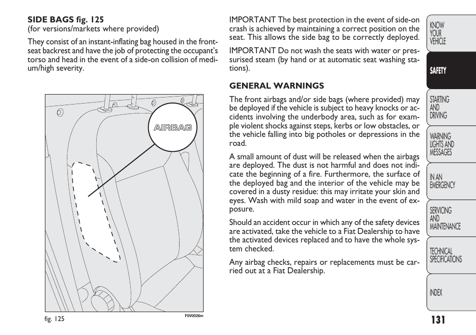 FIAT Nuovo Doblo' Panorama User Manual | Page 135 / 283