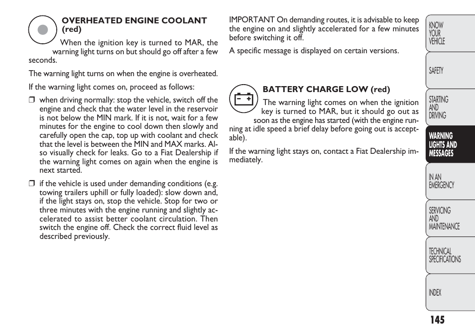 FIAT Nuovo Doblo' Panorama User Manual | Page 149 / 283