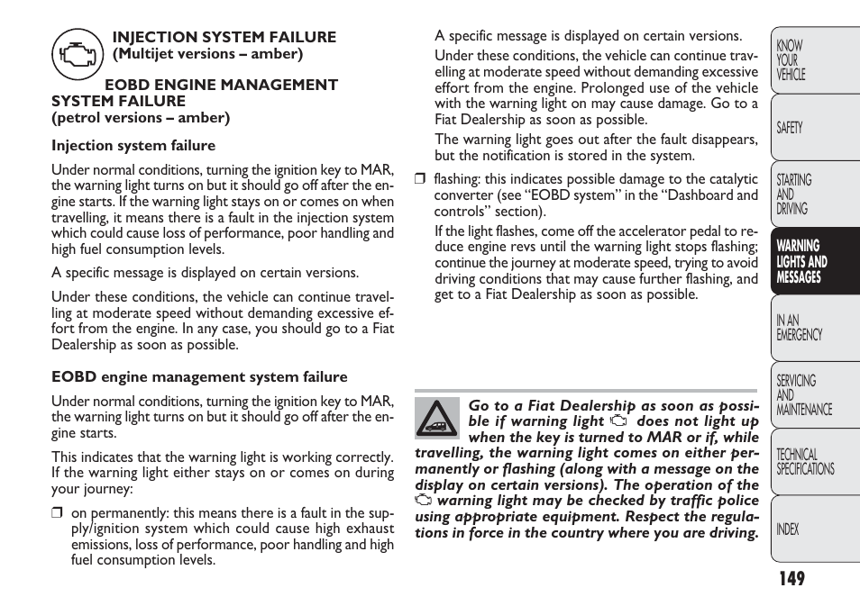 FIAT Nuovo Doblo' Panorama User Manual | Page 153 / 283