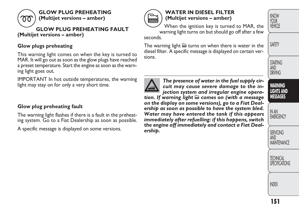 FIAT Nuovo Doblo' Panorama User Manual | Page 155 / 283