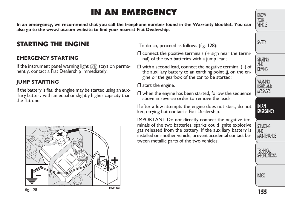 FIAT Nuovo Doblo' Panorama User Manual | Page 159 / 283