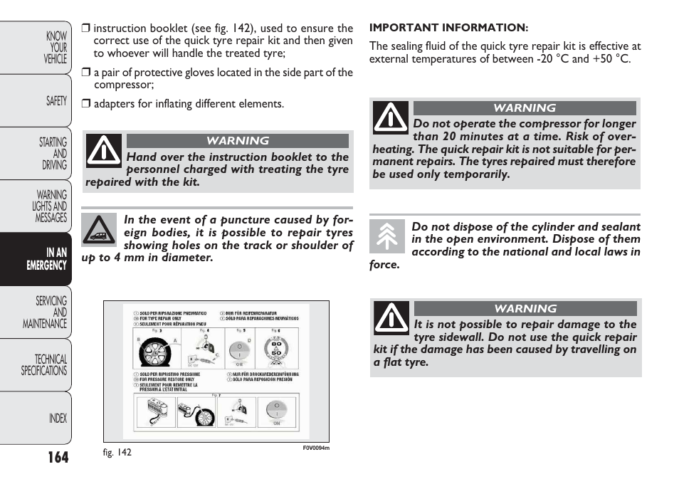 FIAT Nuovo Doblo' Panorama User Manual | Page 168 / 283