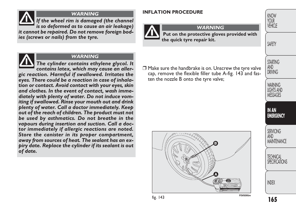 FIAT Nuovo Doblo' Panorama User Manual | Page 169 / 283