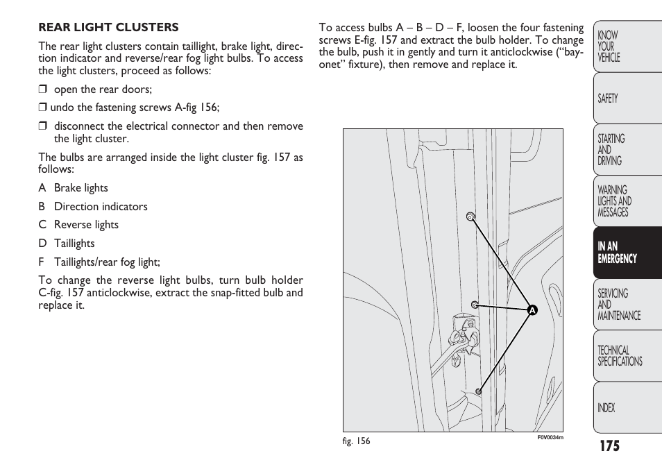 FIAT Nuovo Doblo' Panorama User Manual | Page 179 / 283