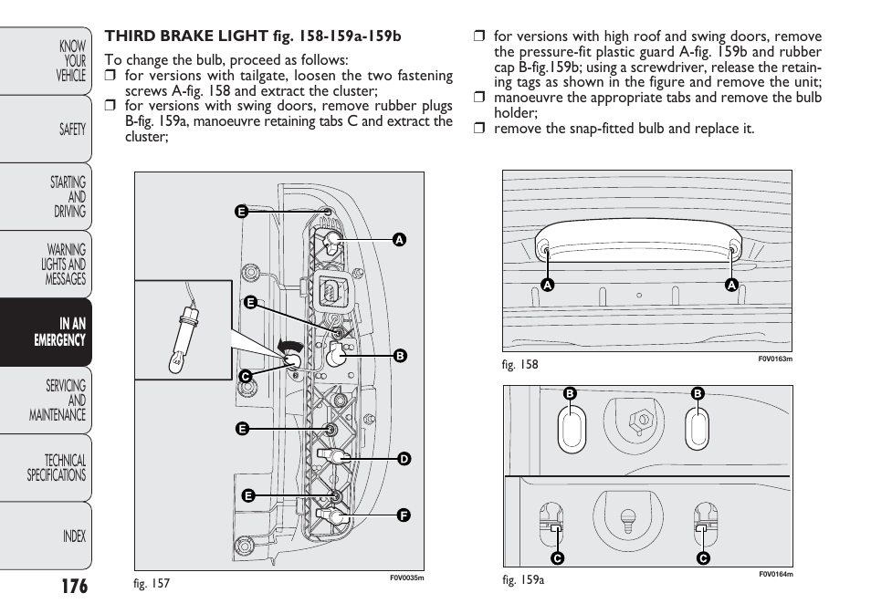 FIAT Nuovo Doblo' Panorama User Manual | Page 180 / 283