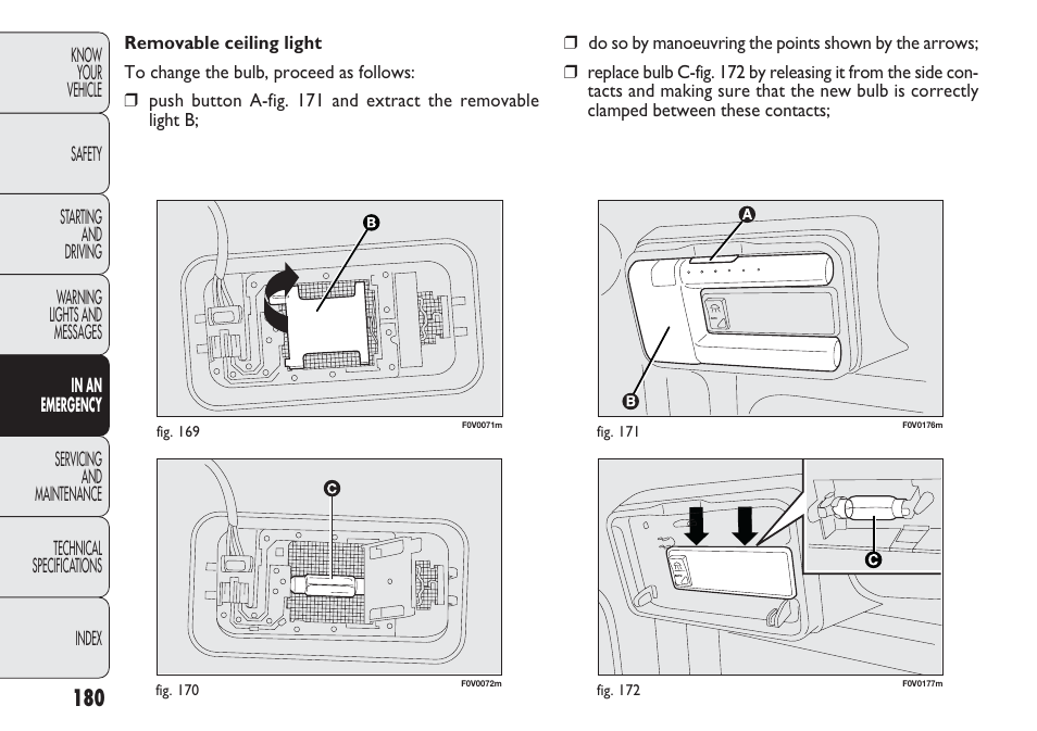 FIAT Nuovo Doblo' Panorama User Manual | Page 184 / 283