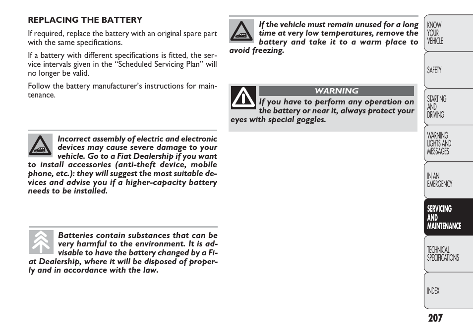 FIAT Nuovo Doblo' Panorama User Manual | Page 211 / 283