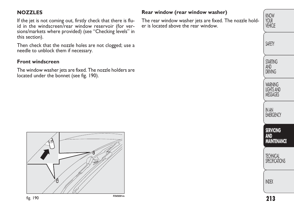 FIAT Nuovo Doblo' Panorama User Manual | Page 217 / 283