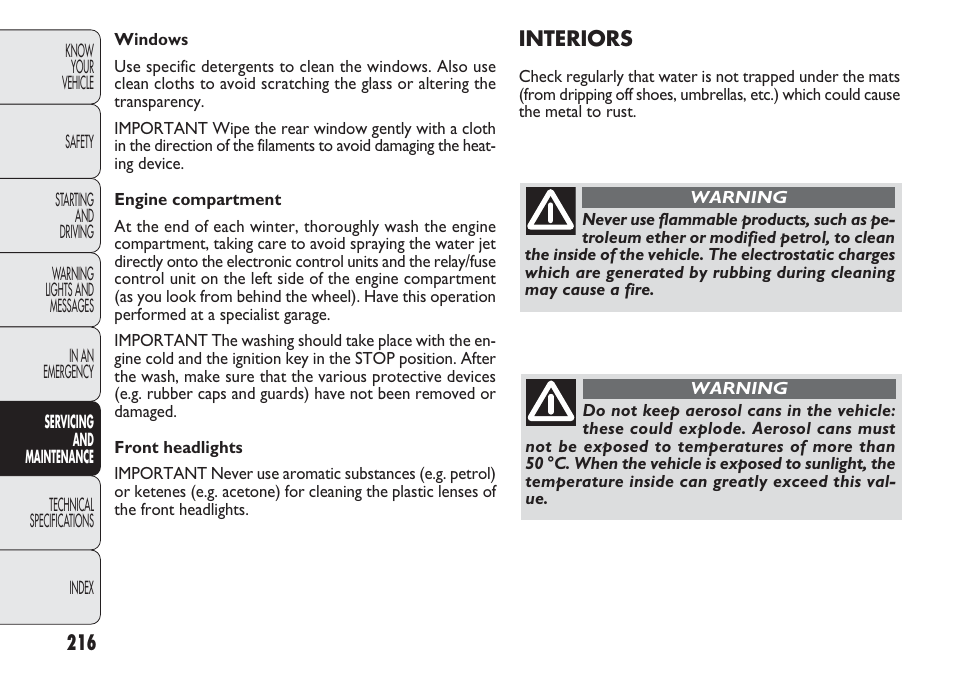 FIAT Nuovo Doblo' Panorama User Manual | Page 220 / 283