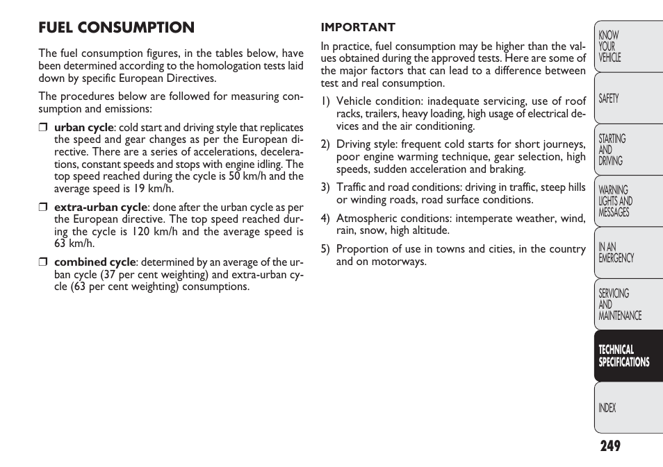 FIAT Nuovo Doblo' Panorama User Manual | Page 253 / 283