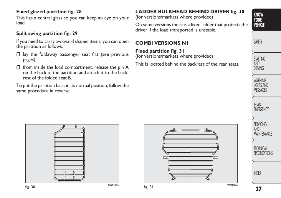 FIAT Nuovo Doblo' Panorama User Manual | Page 41 / 283