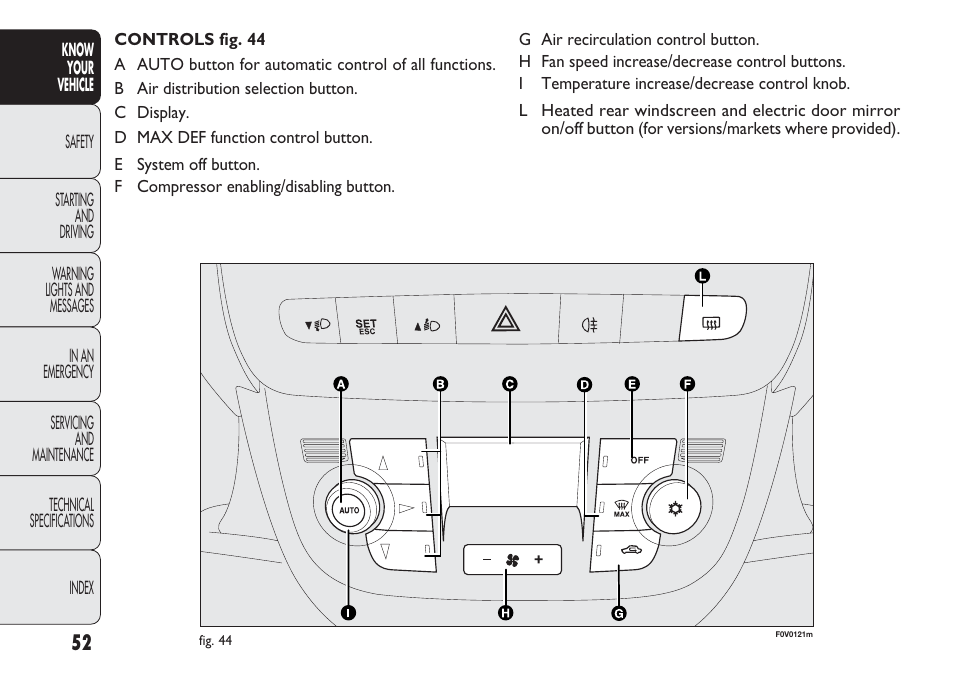 FIAT Nuovo Doblo' Panorama User Manual | Page 56 / 283