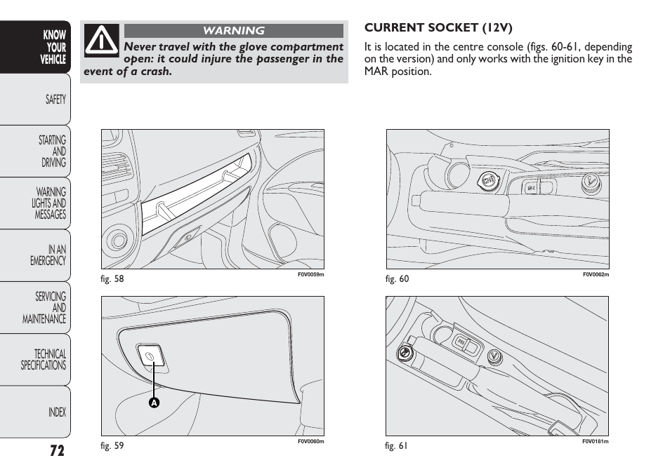 FIAT Nuovo Doblo' Panorama User Manual | Page 76 / 283