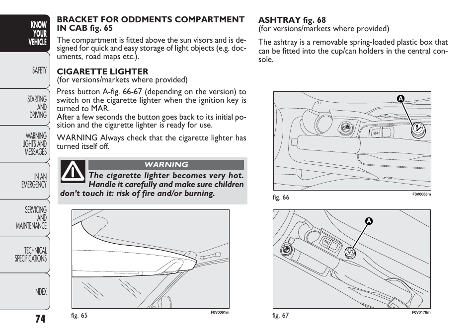 FIAT Nuovo Doblo' Panorama User Manual | Page 78 / 283