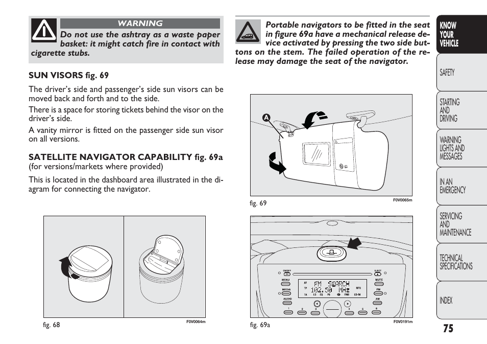 FIAT Nuovo Doblo' Panorama User Manual | Page 79 / 283