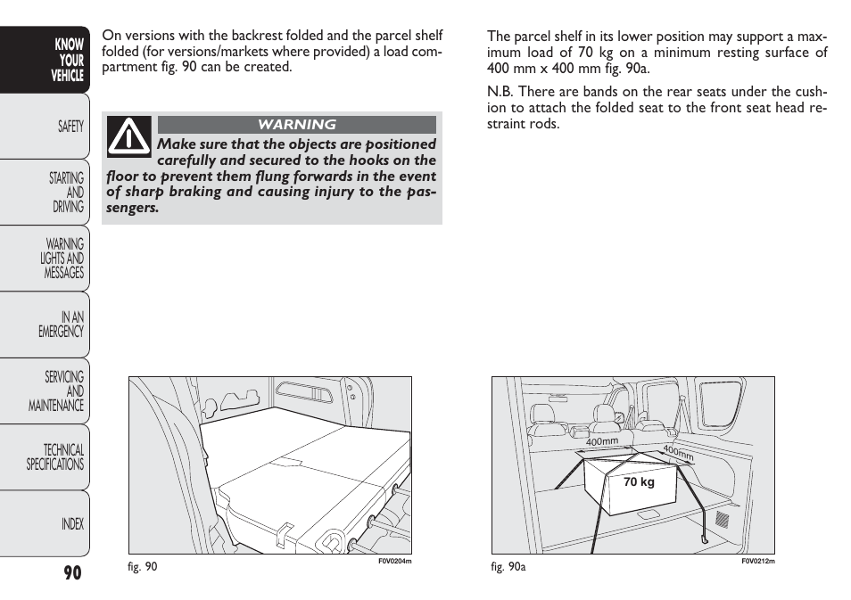 FIAT Nuovo Doblo' Panorama User Manual | Page 94 / 283