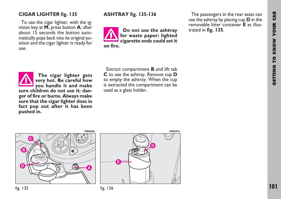 FIAT Ulysse User Manual | Page 102 / 254