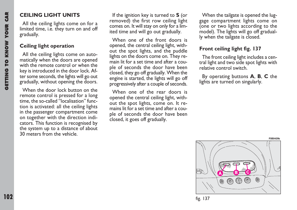 FIAT Ulysse User Manual | Page 103 / 254