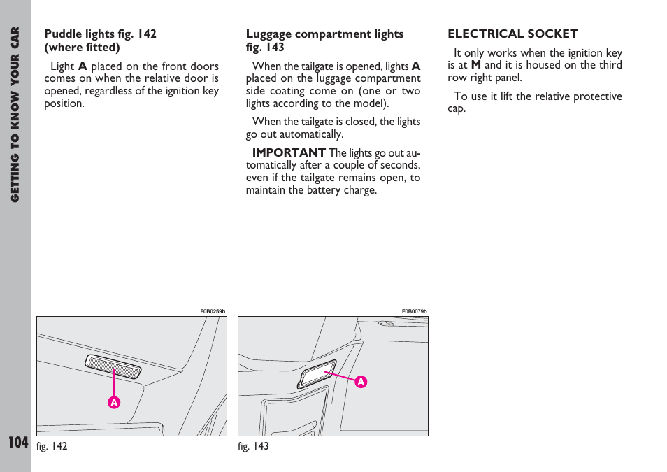 FIAT Ulysse User Manual | Page 105 / 254