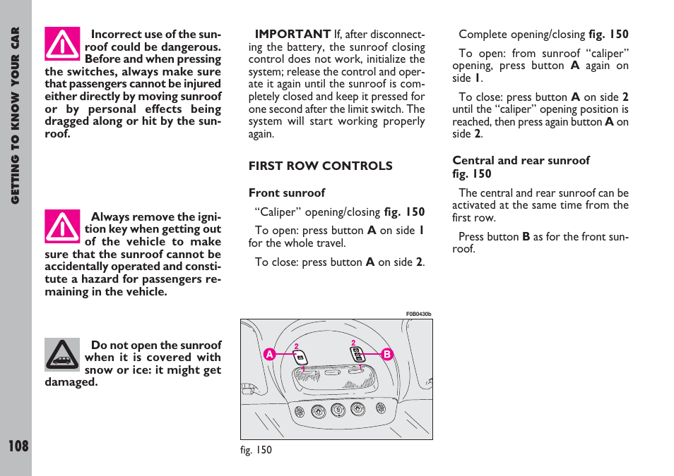 FIAT Ulysse User Manual | Page 109 / 254