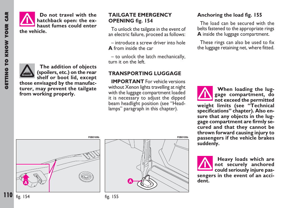 FIAT Ulysse User Manual | Page 111 / 254