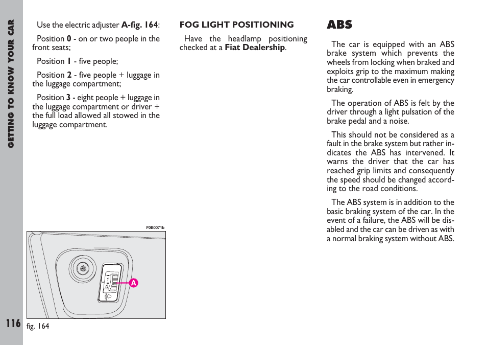 FIAT Ulysse User Manual | Page 117 / 254