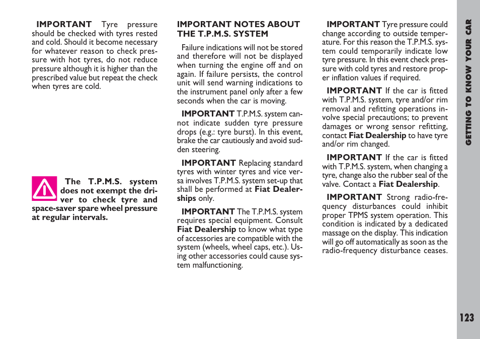 FIAT Ulysse User Manual | Page 124 / 254