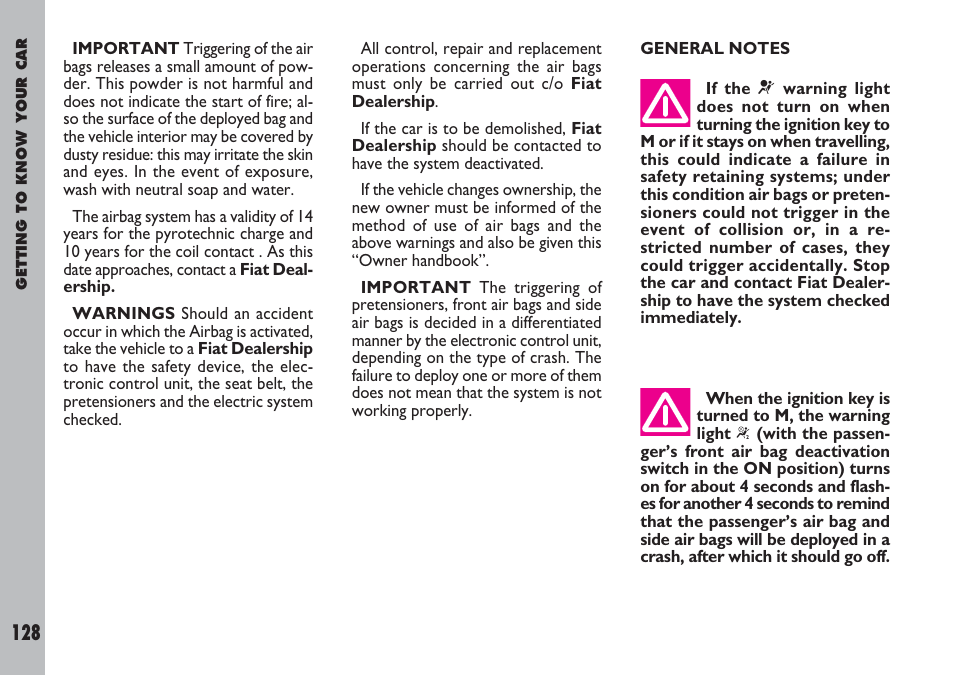 FIAT Ulysse User Manual | Page 129 / 254