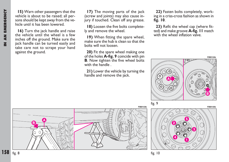 FIAT Ulysse User Manual | Page 159 / 254