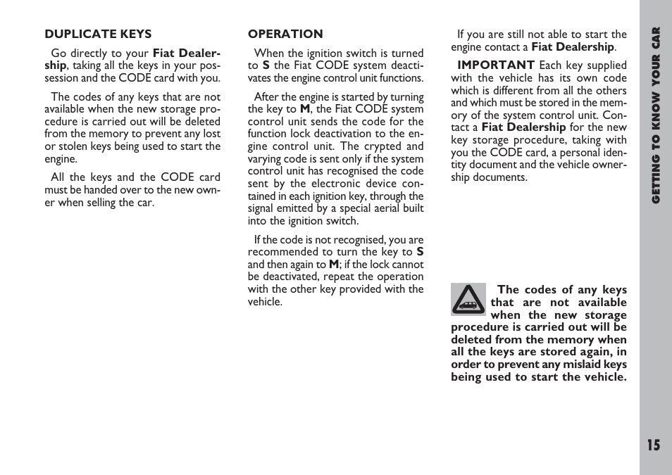 FIAT Ulysse User Manual | Page 16 / 254